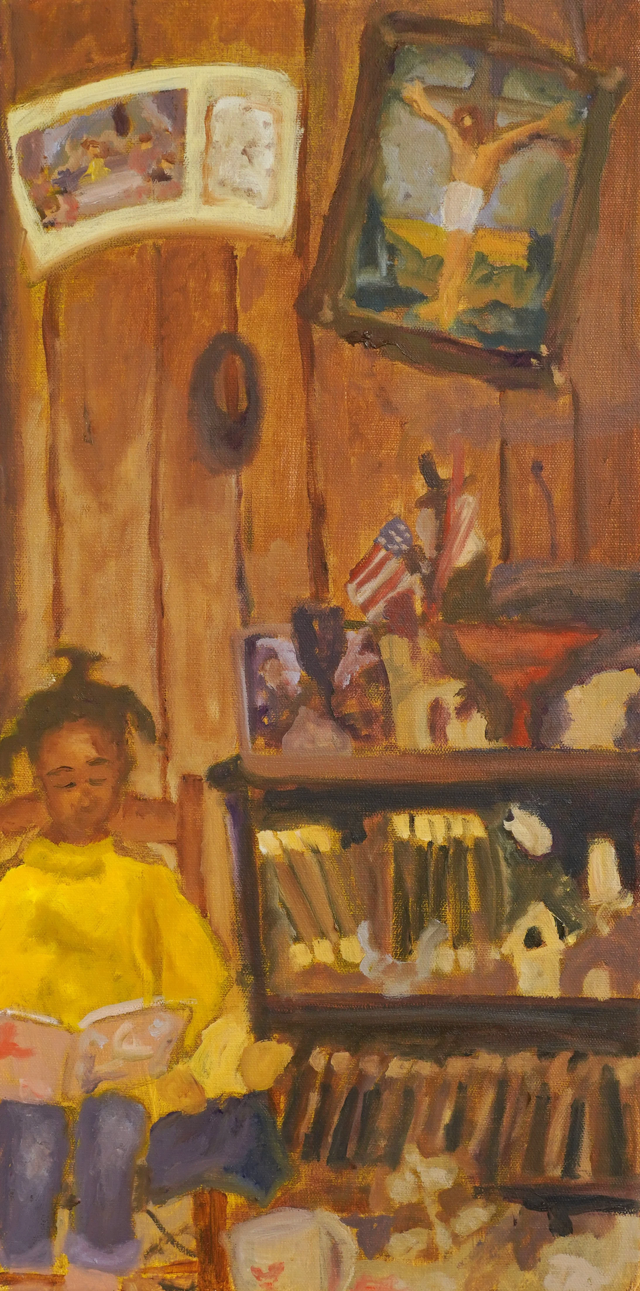 Ruthhood in Yellow.
Oil on Canvas
24" x 12"
2020