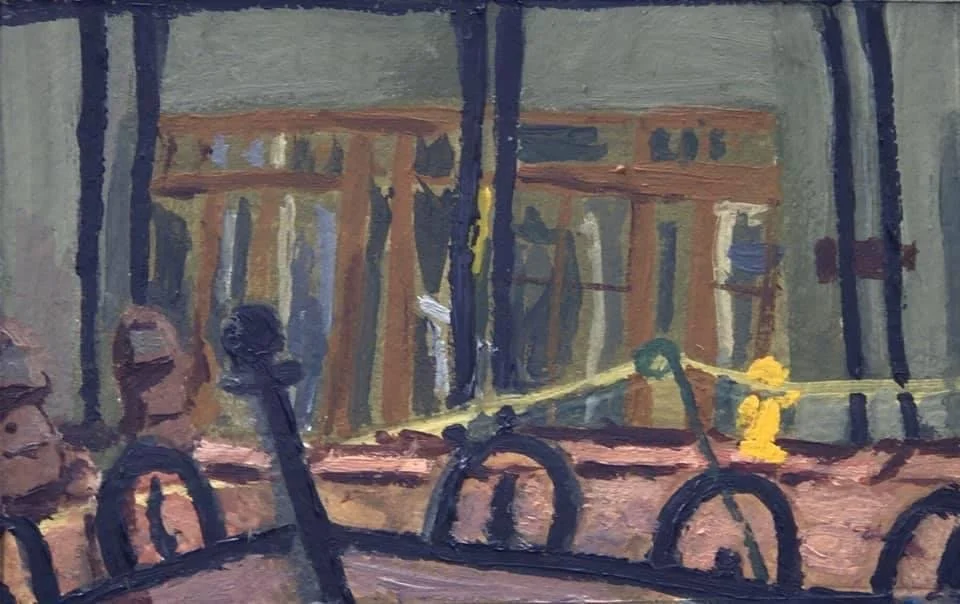 Yellow Hydrant.
Oil on Museum Panel
2019
