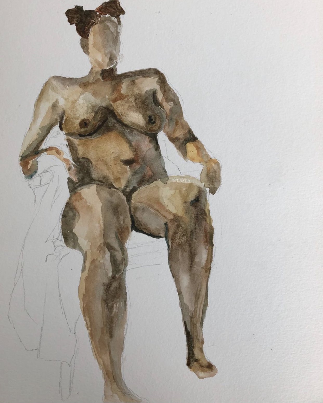 Watercolor on Paper
2019
please excuse the old username watermark - I was young and on Instagram