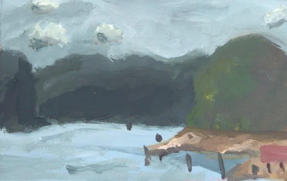 Clouds Meet Trees.
Oil on Museum Panel
2019