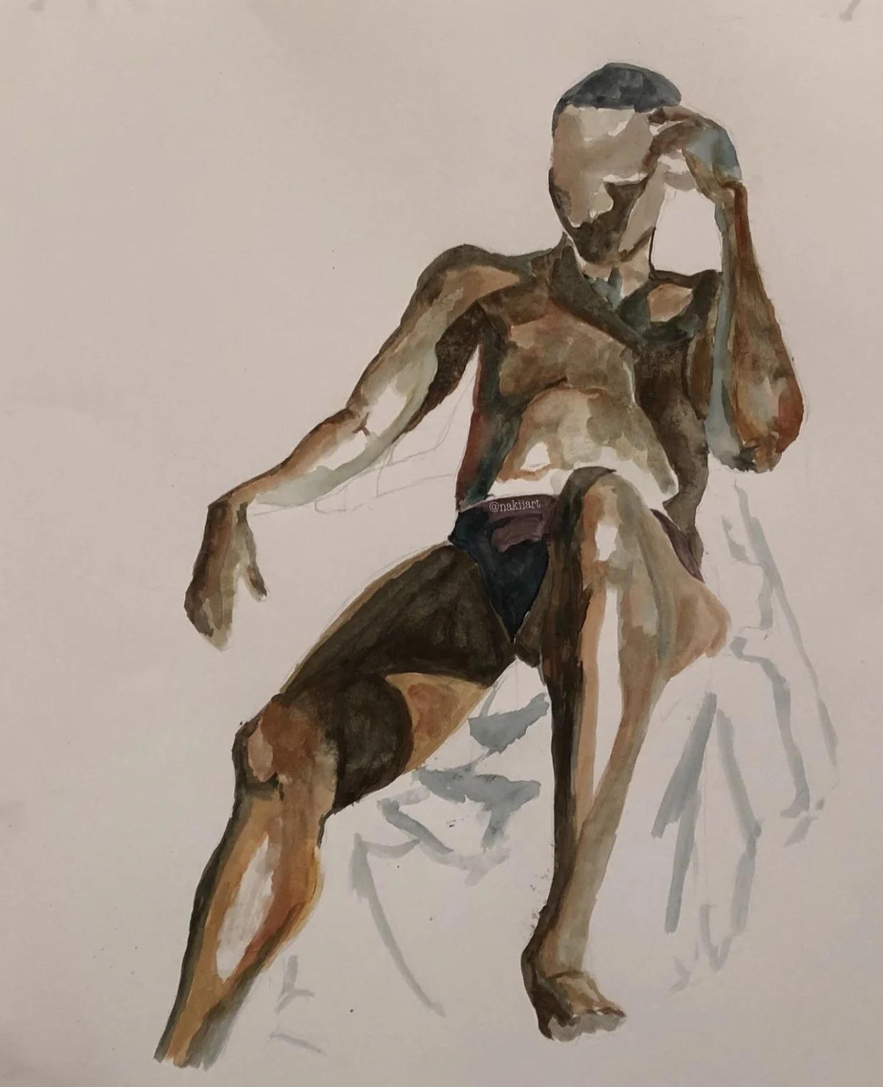 Watercolor on Paper
2019
please excuse the old username watermark - I was young and on Instagram