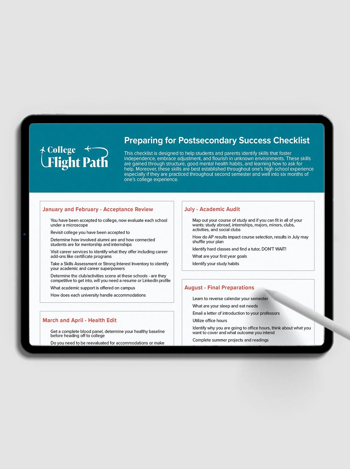 Postsecondary Success Checklist