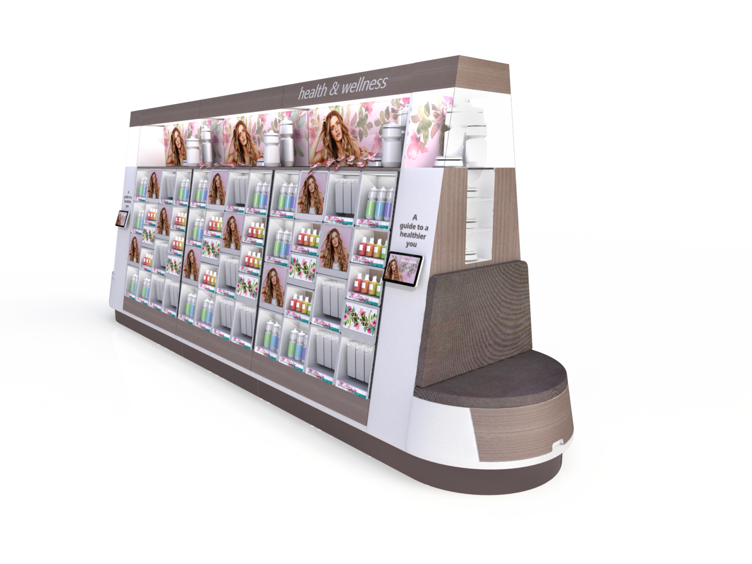 health and wellness display in grocery store.webp