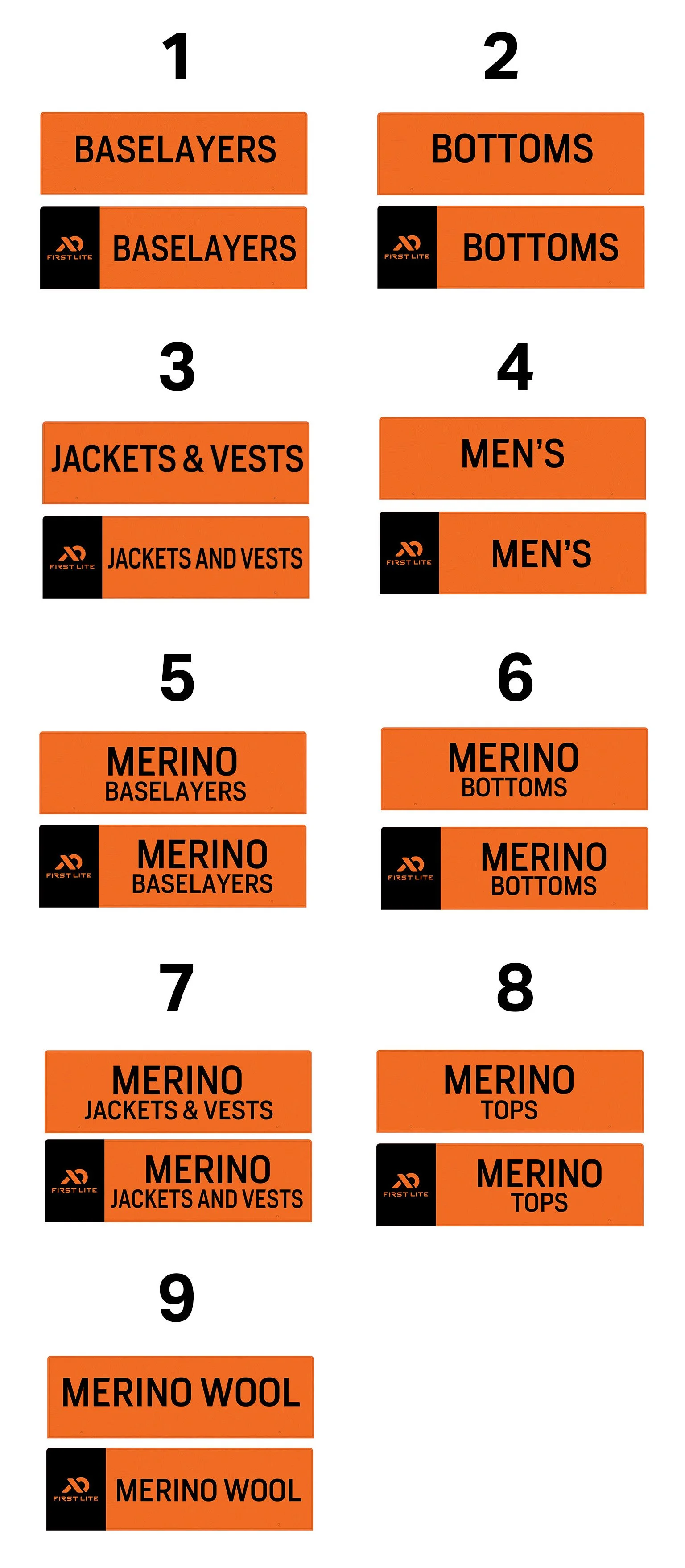 Horizontal Wayfinding (18 Variations)