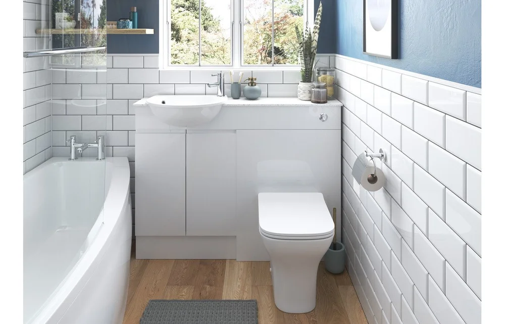 Verve 600mm Slim WC Unit - White Gloss — The Bath House 