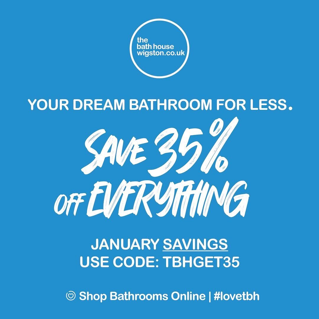 Say hello to 2024 with a fresh bathroom look&hellip; and 35% OFF RRP. Use code TBHGET35 at checkout when you shop online at thebathhousewigston.co.uk 🛁💙
 
Link in bio 👀
 
#Homeimprovement #bathroomideas #bathroomgoals #bathroominspo #bathrooms #lo