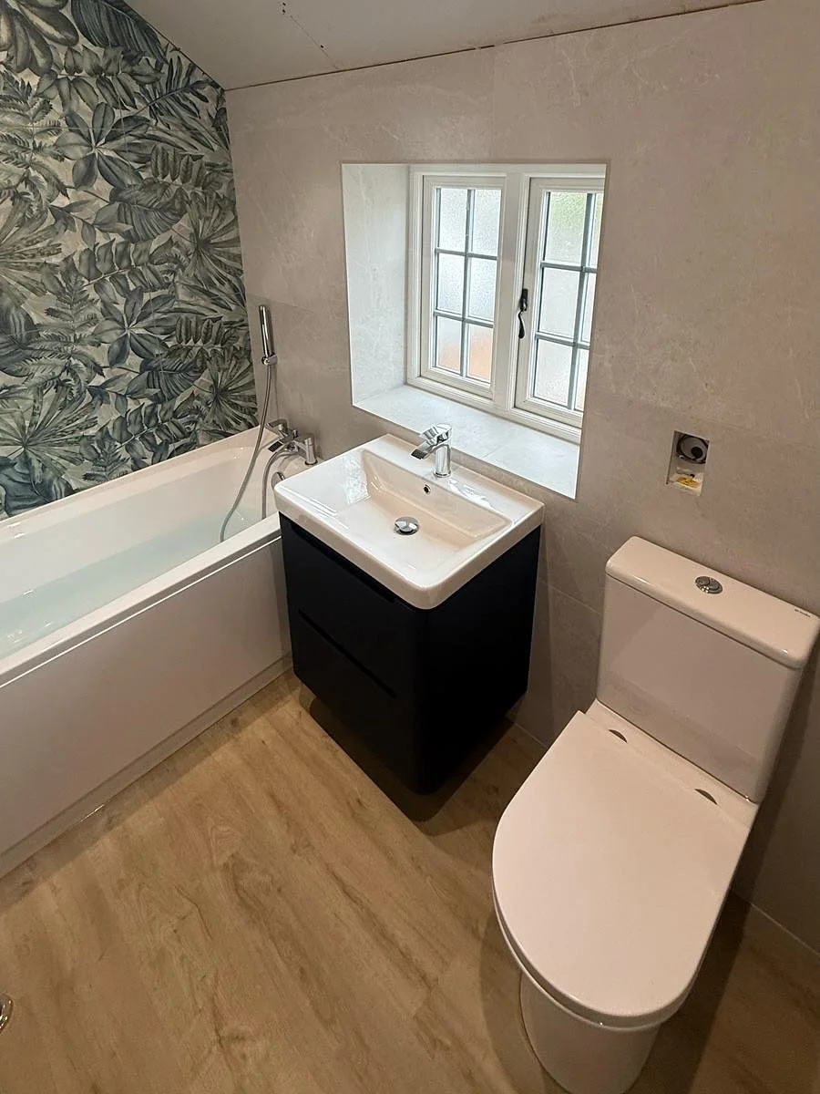 Another bathroom renovation completed by us ✔️🤩 we think this one looks amazing&hellip;.just awaiting our plasterer to finish the walls. Many thanks to our FAB team @jr.tilingandbathrooms, Lewis, John and @danielbudgen for carrying out the work on t