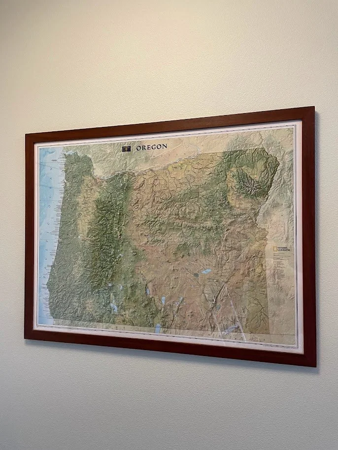 Ipe picture frame with splines.