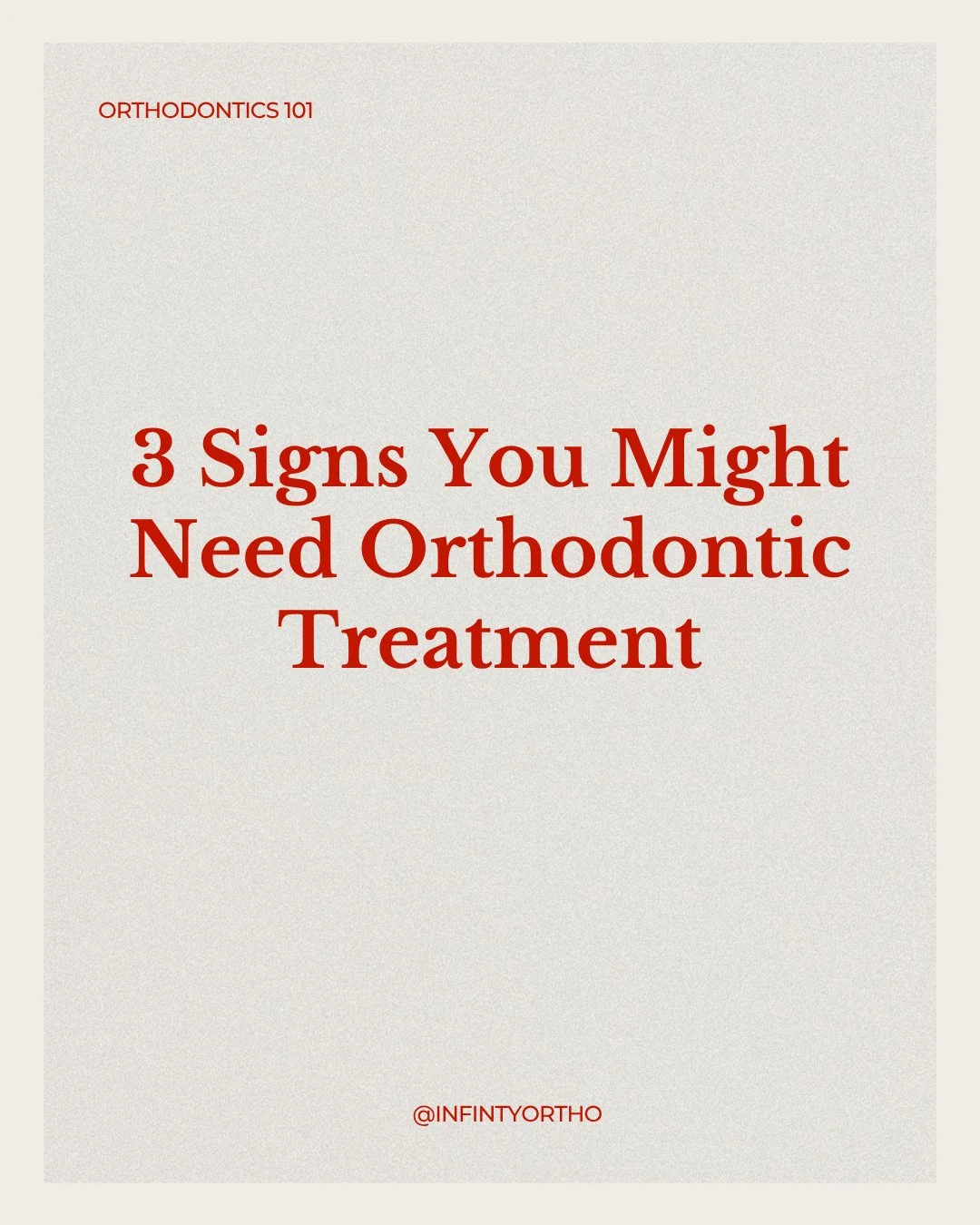 Not everyone knows when it&rsquo;s time to see an orthodontist 👀

These are a few common signs we see every day, in both kids and adults.

The good news? A simple consultation can give you clarity (no pressure, ever).

We&rsquo;re here whenever you&