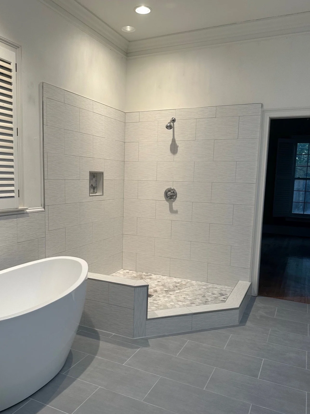 after photo of shower remodel