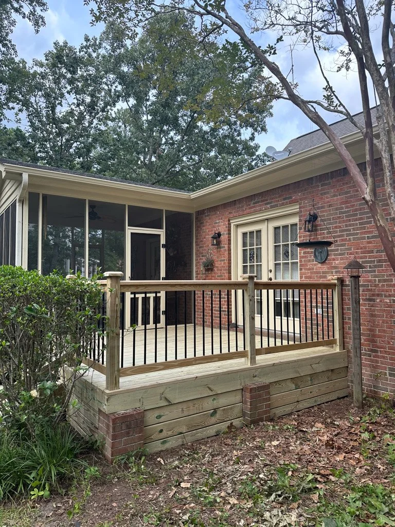 After photo of porch