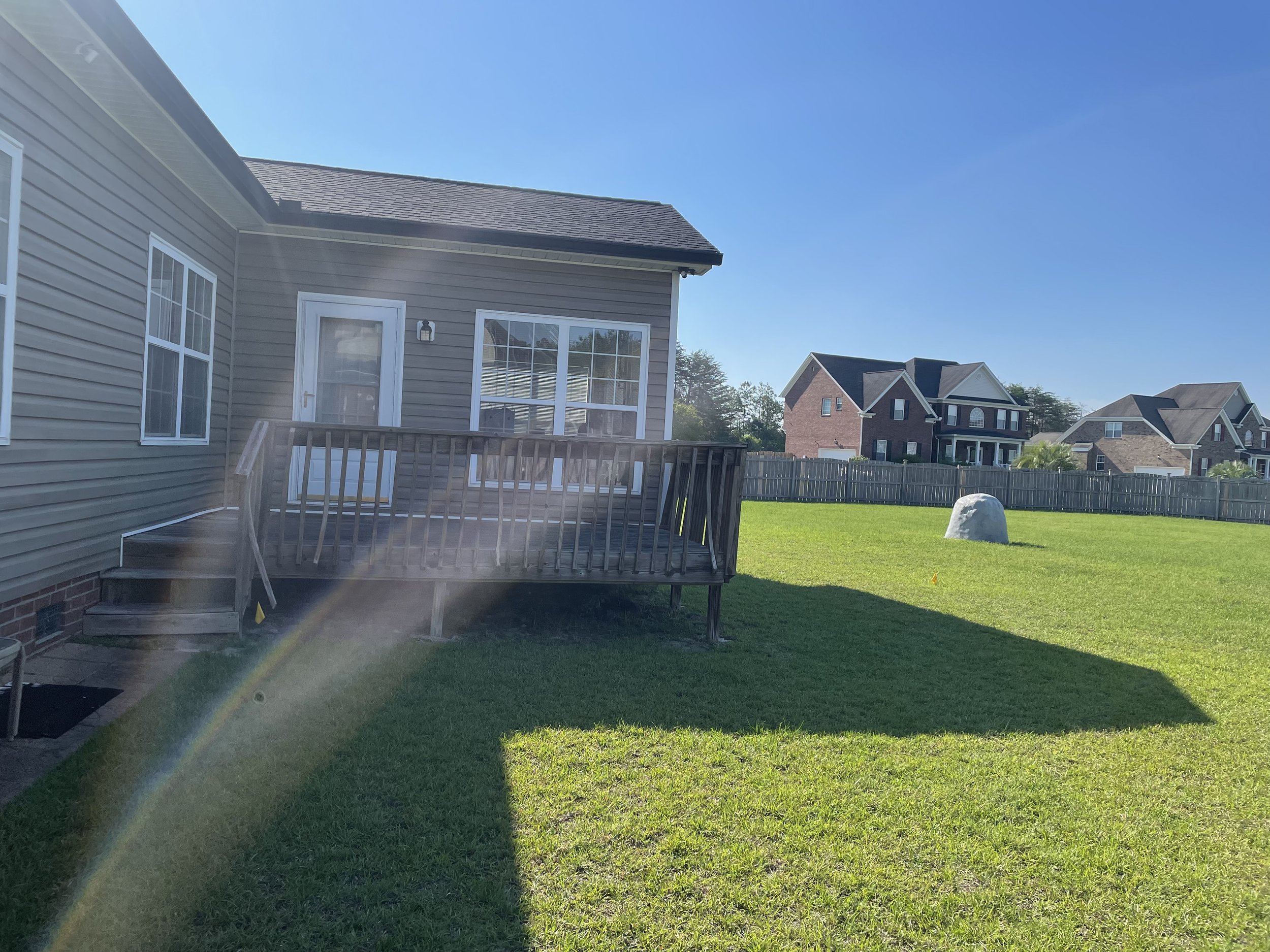 before photo of trex renovation