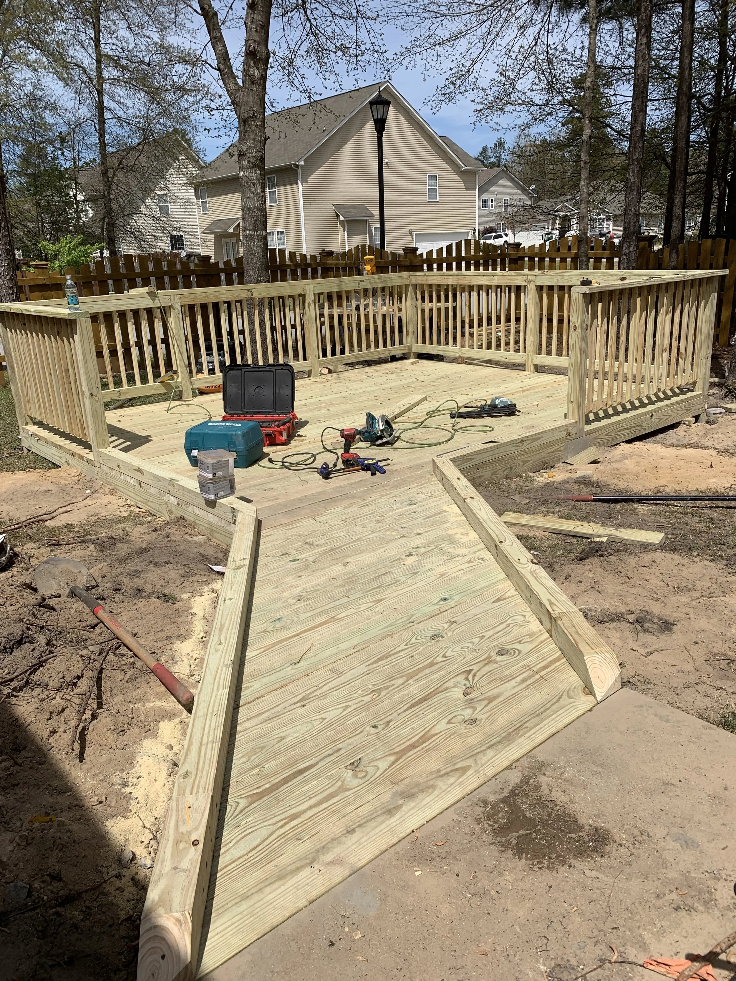 wheel chair accessible deck