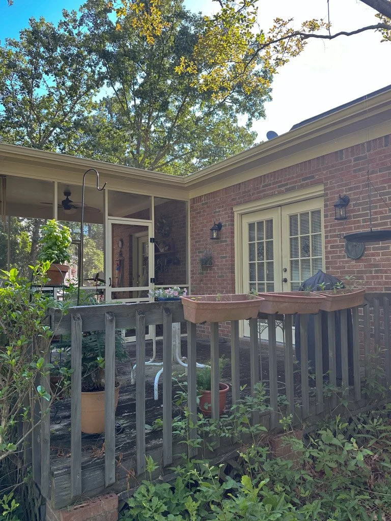 Before photo of porch