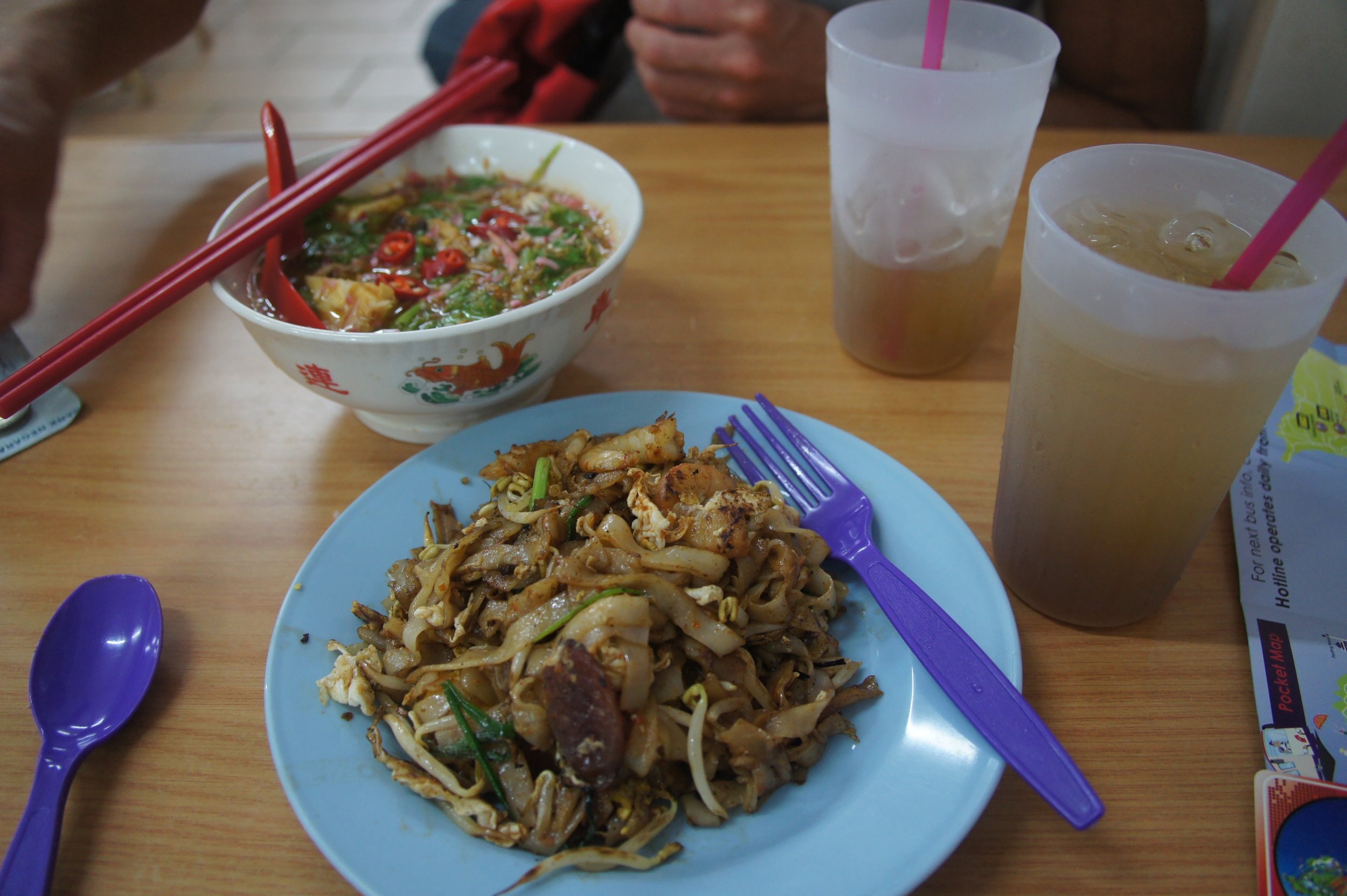Typischer Lunch in Penang/Malaysien