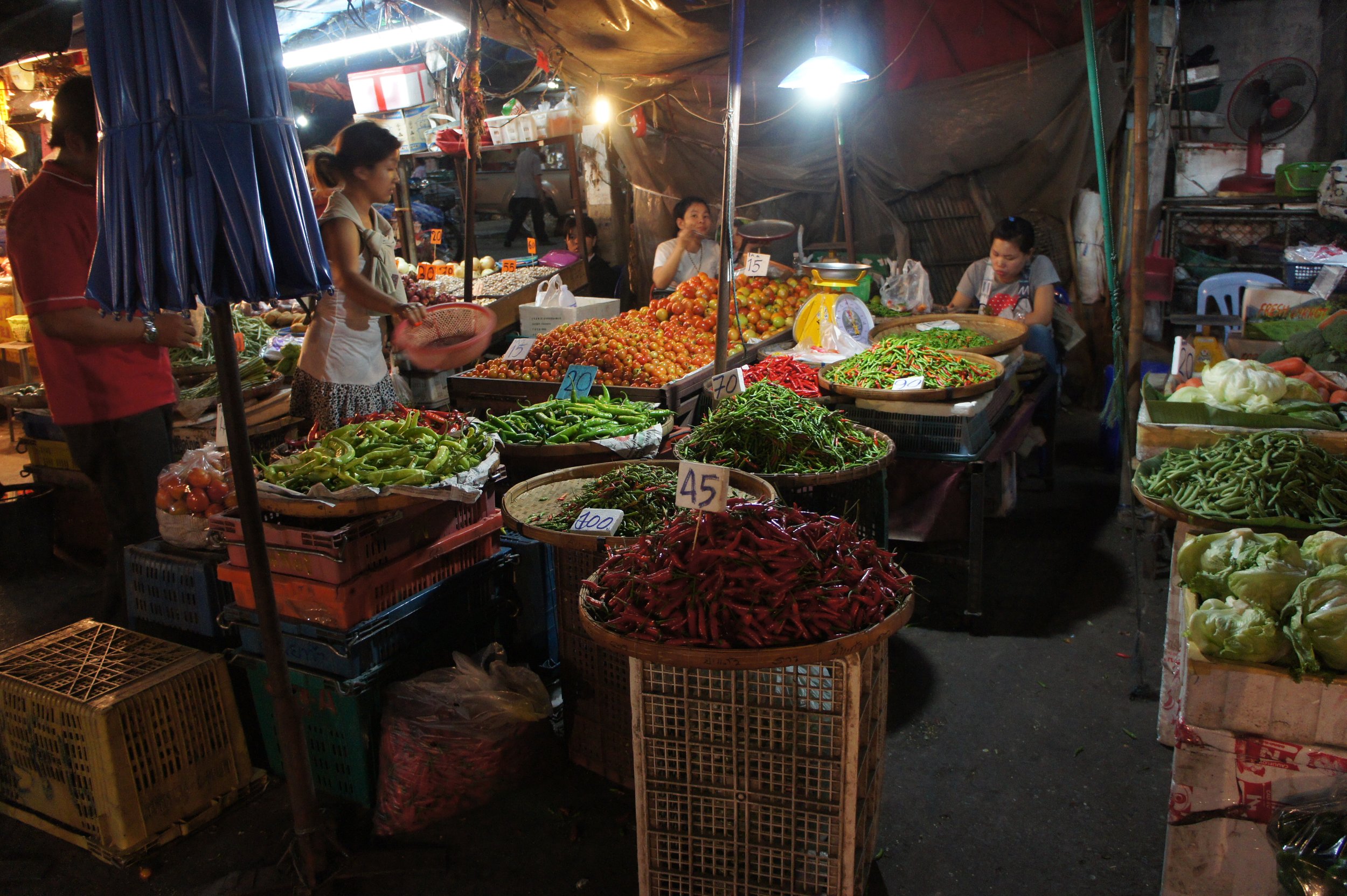 Nachtmarkt in Luang Prapang/Laos