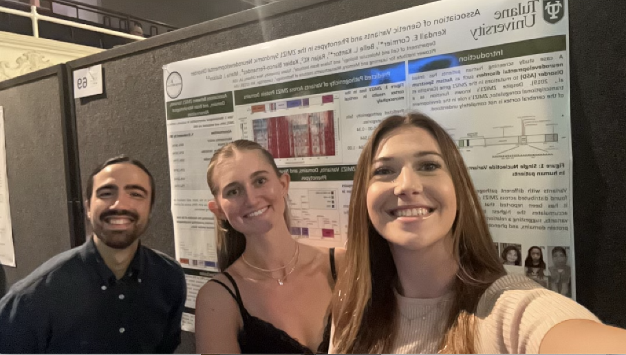 Belle, Kendall, and Xabi presenting at TRICS 2025