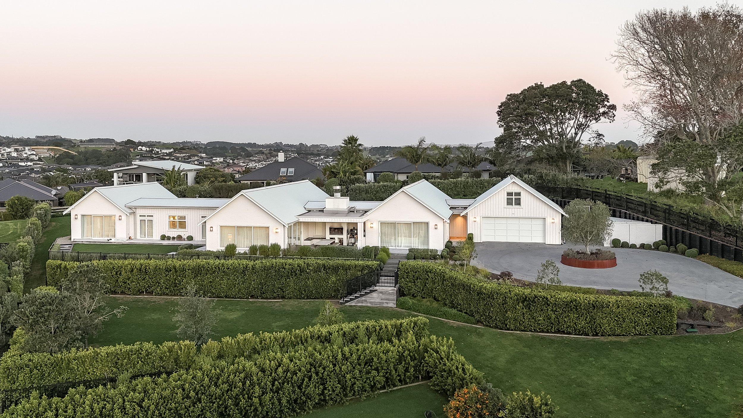 Project | Pukekohe Residence - A Modern Country Home
Designed to embrace its elevated rural setting, this home balances timeless architecture inside and out, with every detail, considered and tailored to modern family living.
So proud of what has bee
