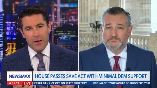 Senator Cruz Calls for U.S. Senate to Pass the SAVE America Act