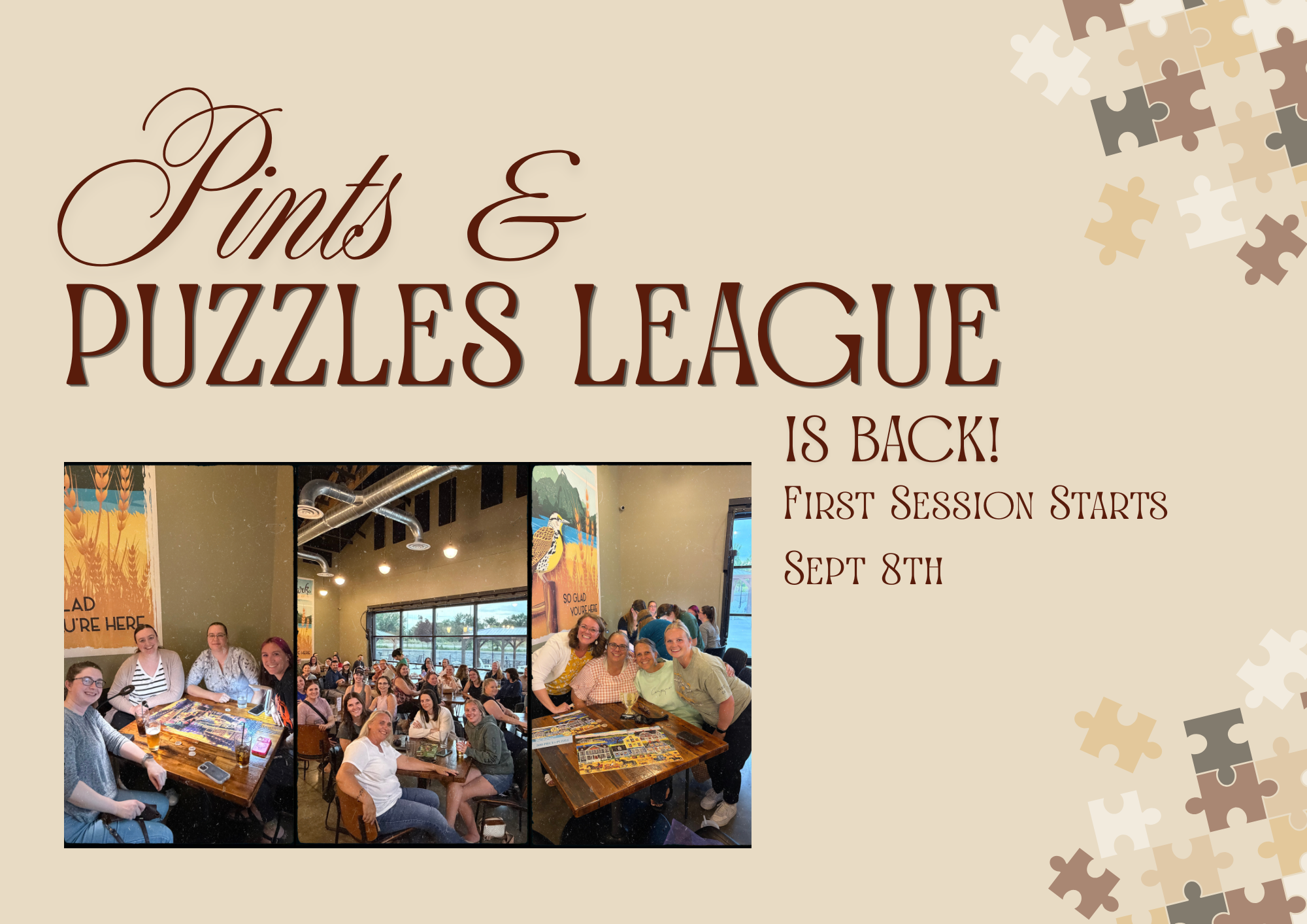 Pints & Puzzles League Sign Up