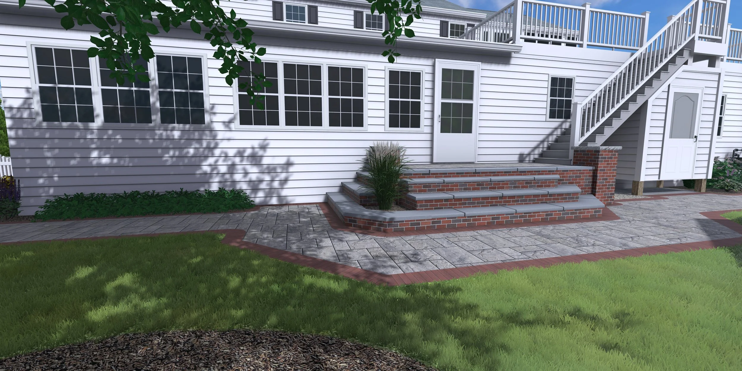 3D architectural rendering of a coastal residential home for a Jersey Shore builder by Hyatt Creative Design in Marmora New Jersey