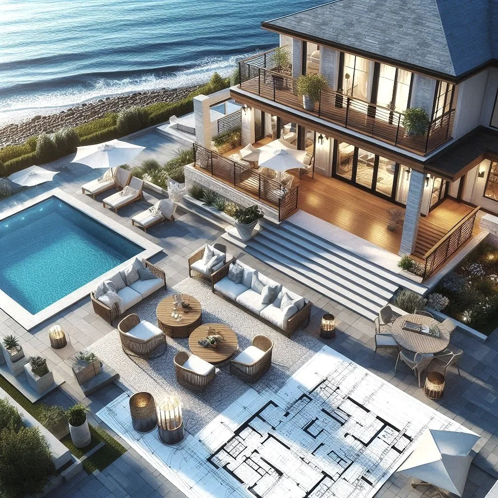 Exterior visualization graphic for Hyatt Creative Design's 3D architectural rendering services in New Jersey for Builders, Architects and Real Estate Professionals.