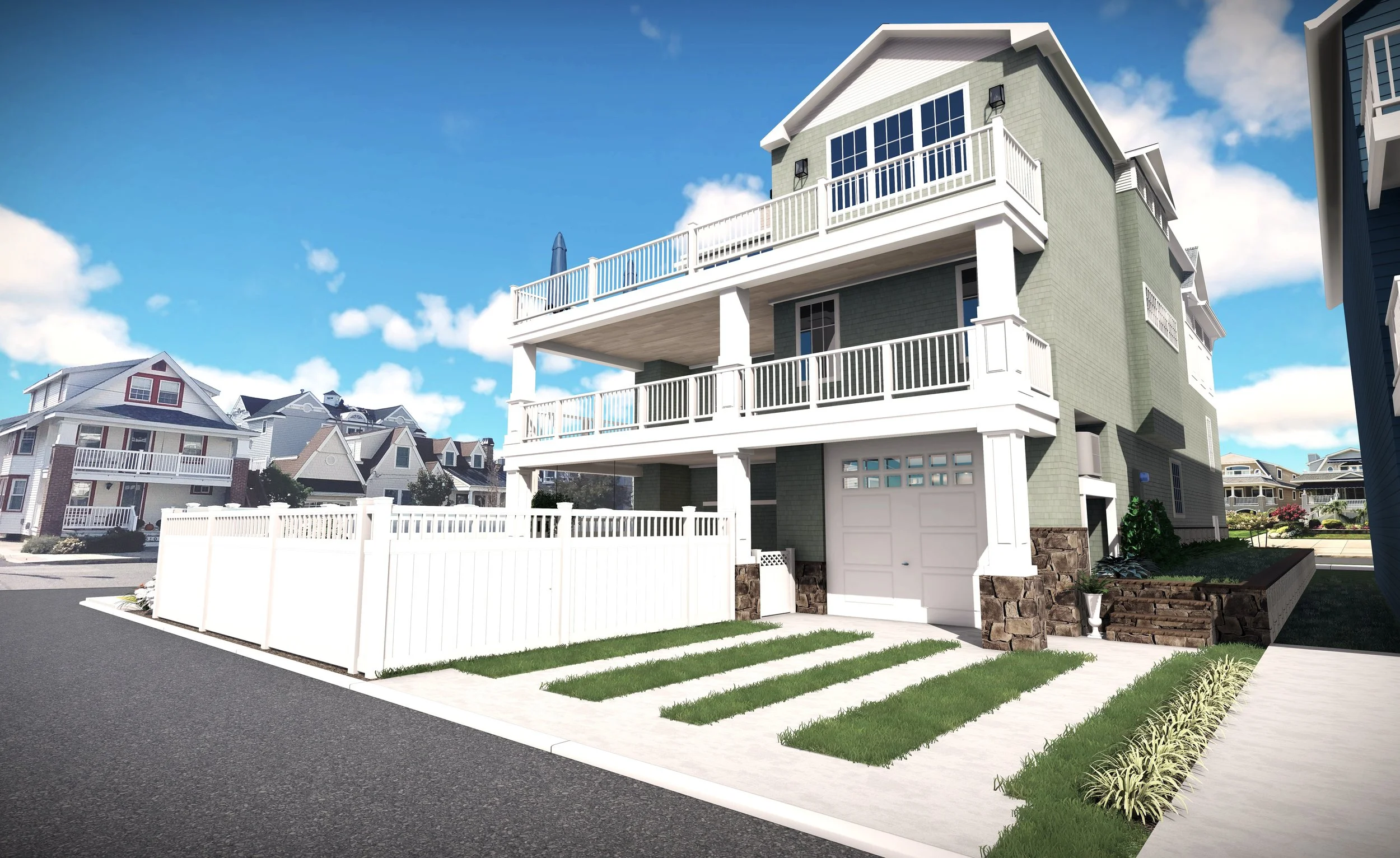 ArchViz & 3D Rendering Portfolio | Coastal Residential Project ...