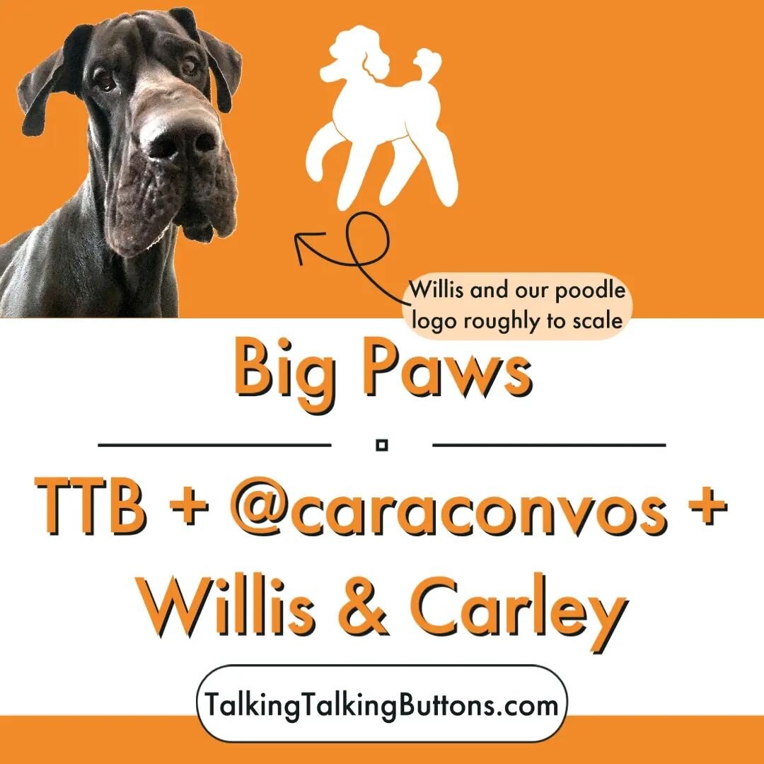 Today we&rsquo;re talking to two teachers about their really really big dogs and the special considerations learners like this need at the soundboard. 🐕😍

You can read the full piece at https://TalkingTalkingButtons.com/resources/big-paws. This is 