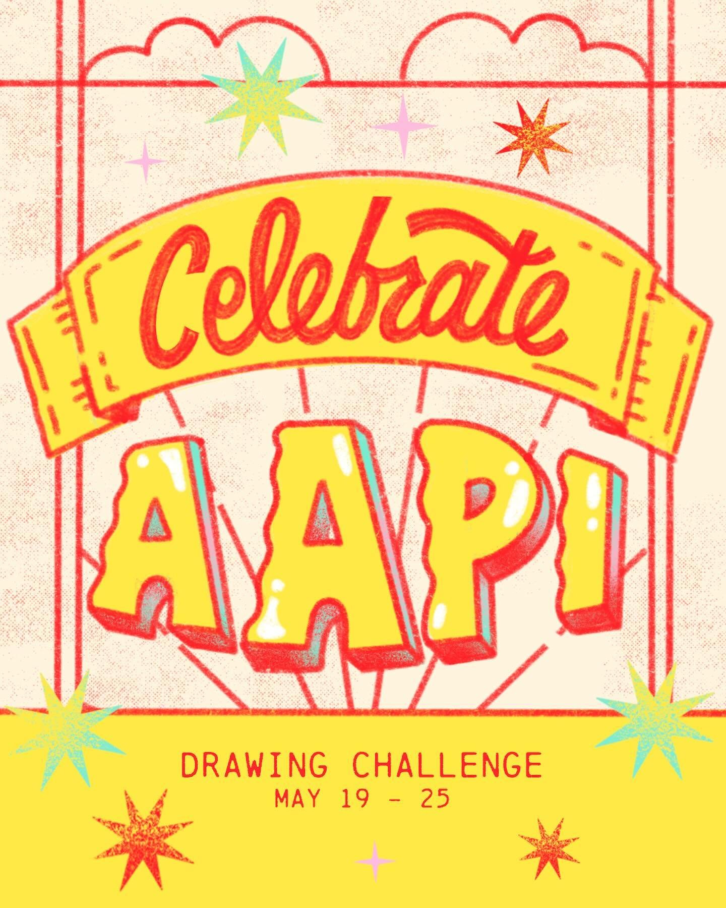Happy AAPI Heritage Month! I&rsquo;m excited to be sharing another drawing challenge with @jane.gahng and @jojowangdesigns to celebrate AAPI Heritage Month 🥳 From May 19th to 25th, we&rsquo;ll have 3 prompts + a giveaway of the year of the dragon go