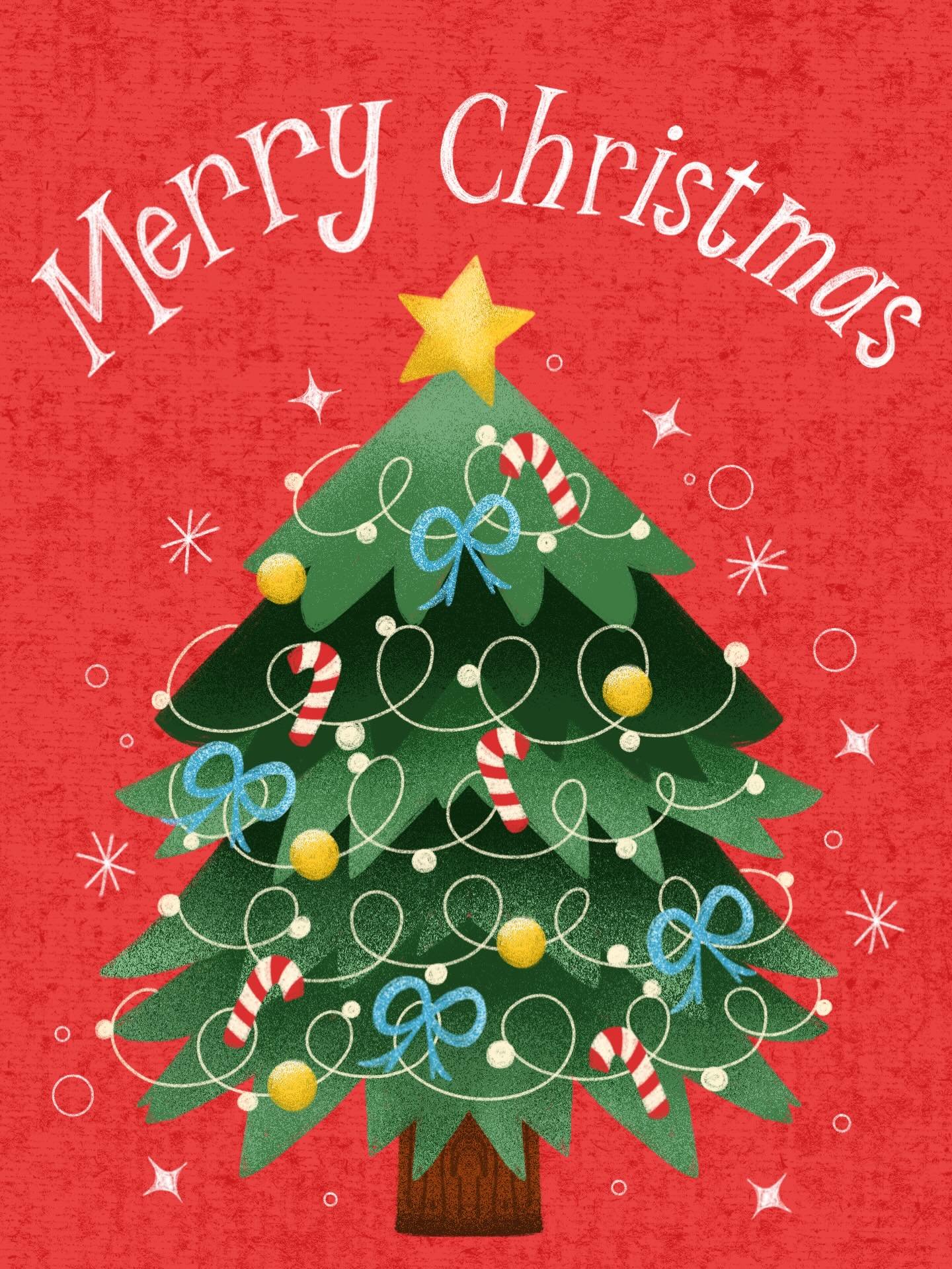 Merry Christmas Eve 🎄 This artwork is part of my Retro Christmas art licensing collection and it fits perfectly into the &ldquo;Red + Retro&rdquo; prompt for #frostyandfestive2025 ⭐️

#christmasart#retrochristmas#artlicensingdesign#illustrations