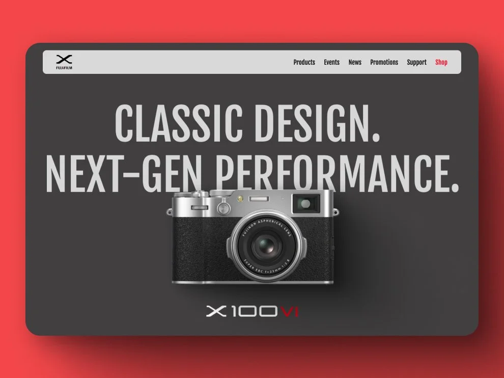 FujiFilm Scrolling Experience