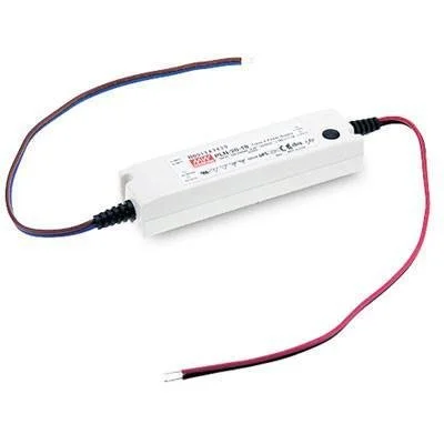 Electronic LED driver with wiring connections.