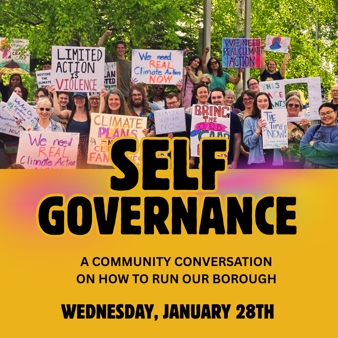 self governance, a community conversation on how to run our borough - wednesday january 28th