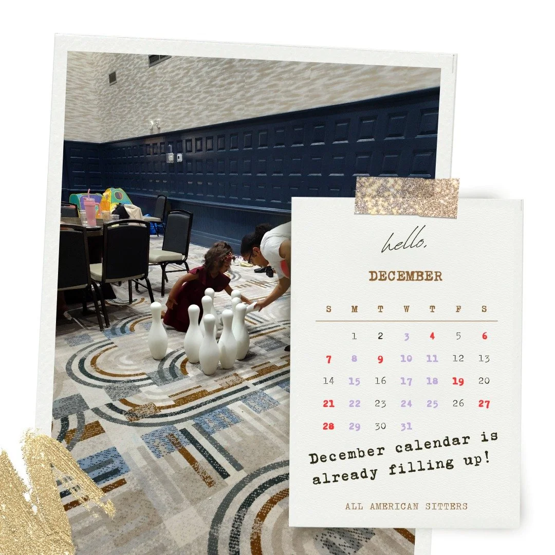 December calendar is already filling up! 🎅🏽

🎁 If you&rsquo;re planning a holiday party, wedding, or corporate event, now&rsquo;s the time to lock in your childcare with All American Sitters &mdash; before the calendar disappears like Halloween ca