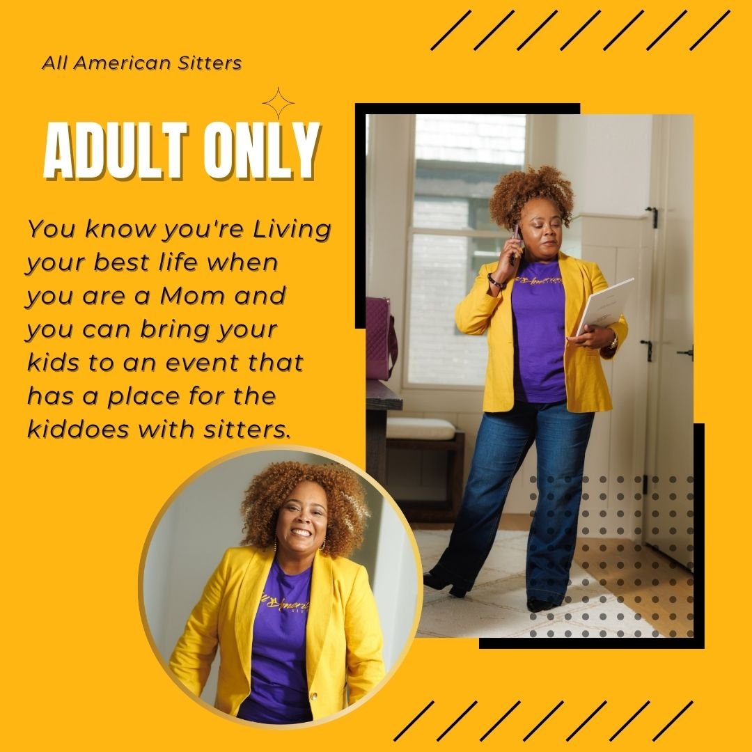 You know you're Living your best life when you are a Mom and you can bring your kids to an event that has a place for the kiddoes with sitters. Adult Only 

 #SitterMagic #EventChildcare #NoKidsNoProblem #eventsitterservice #AllAmericanSitters #weddi