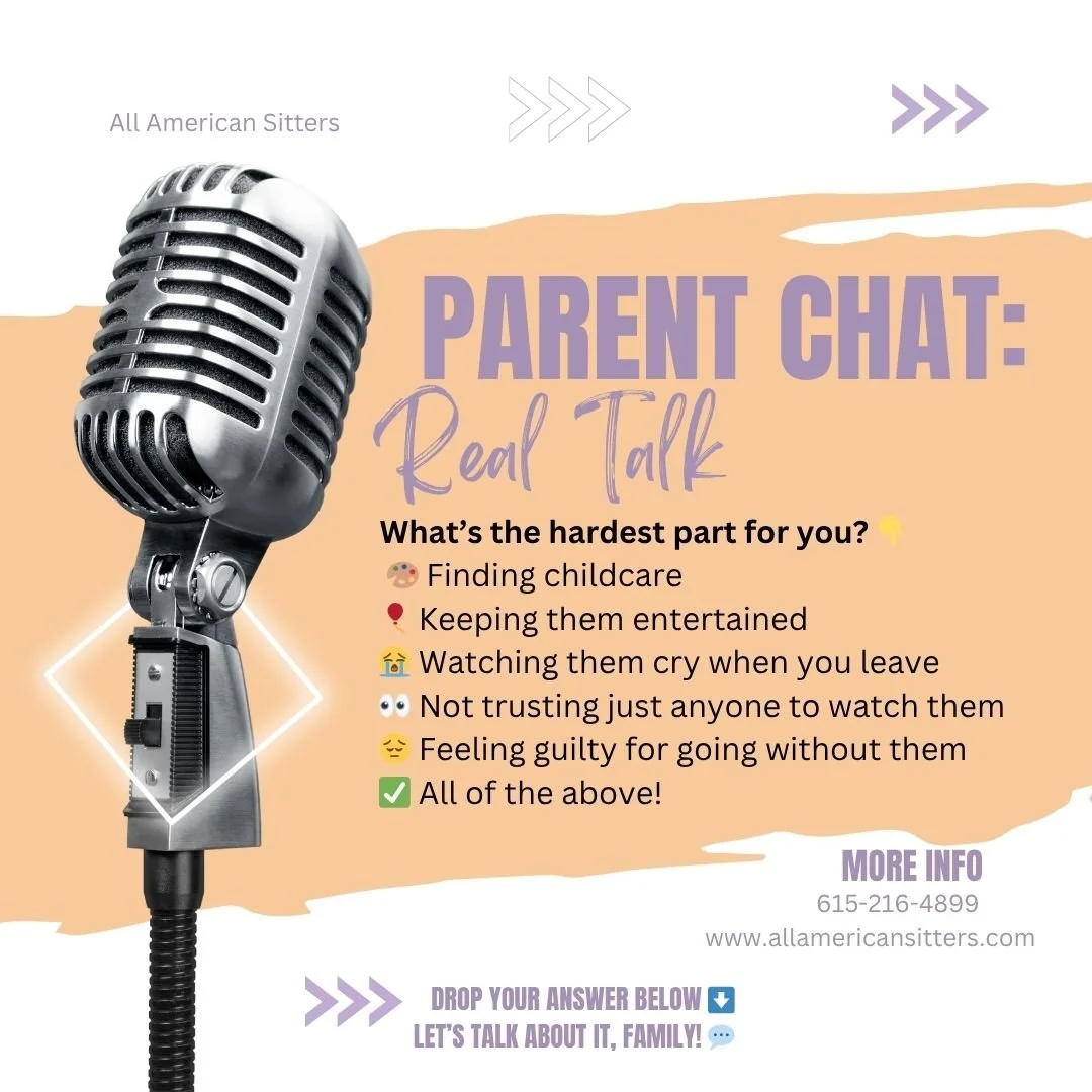 ✨Parent Chat: Real Talk✨

 Let&rsquo;s be honest, parents&hellip; attending an event where kids aren&rsquo;t allowed can be a whole production! 😅

What&rsquo;s the hardest part for you? 👇
 🎨 Finding childcare
🎈 Keeping them entertained
😭 Watchin