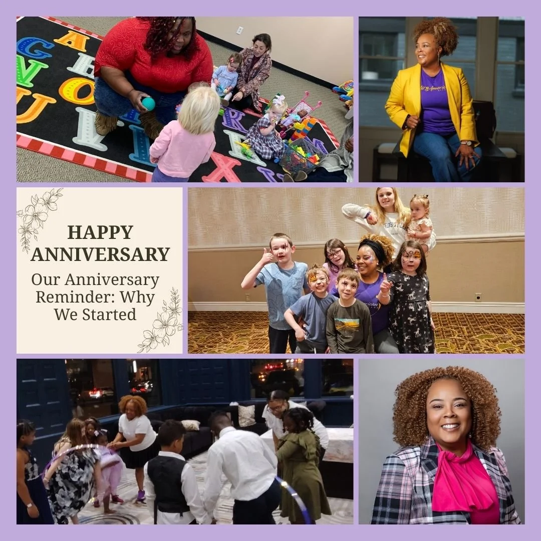 Happy Anniversary All American Sitters!!

Our Anniversary Reminder: Why We Started

January marks another year of All American Sitters, a dream that started because parents deserve support, and kids deserve safe, engaging spaces.
Every event we serve