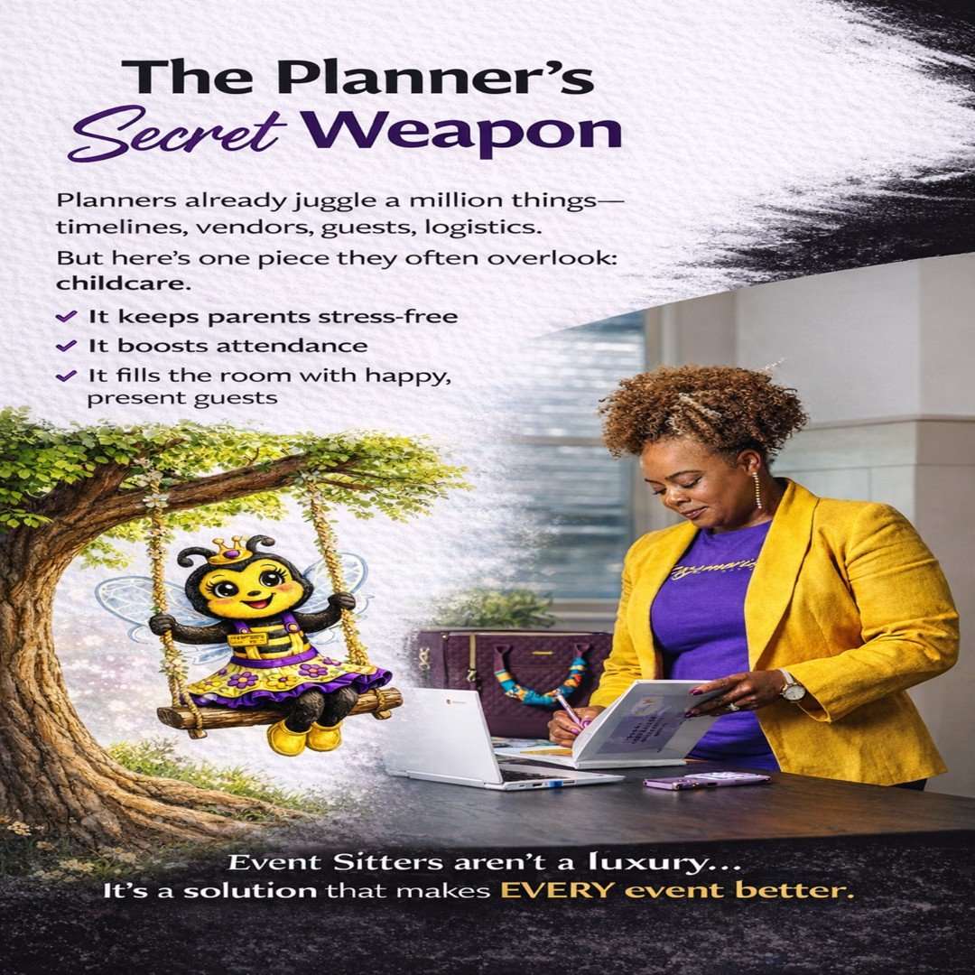 The Planner&rsquo;s Secret Weapon

Planners already juggle a million things, timelines, vendors, guests, logistics.

 But here&rsquo;s one piece they often overlook: childcare.
 &ndash; It keeps parents stress-free
 &ndash; It boosts attendance
 &nda