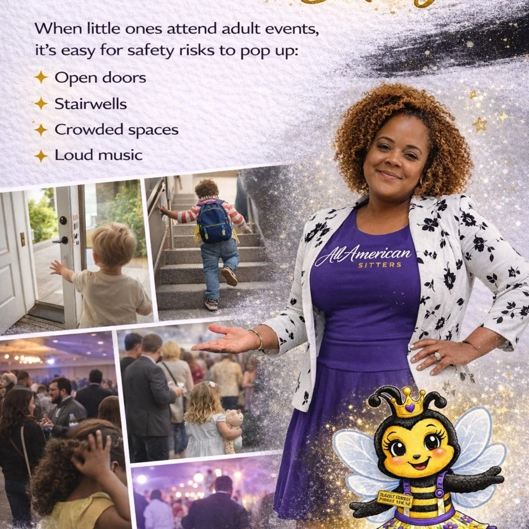 Kids at Events: Let&rsquo;s Talk About Safety

When little ones attend adult events, it&rsquo;s easy for safety risks to pop up, open doors, stairwells, crowded spaces, loud music&hellip;

 That&rsquo;s why having a supervised Kids Zone isn&rsquo;t o