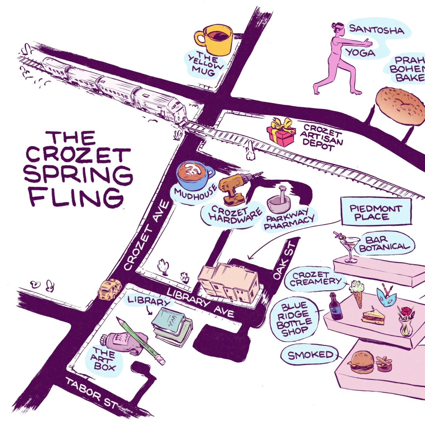 The Crozet Spring Fling is this Saturday!

Check out this incredible map by @aaimiller detailing each participant's offerings ❤️ Pick one up along with a passport at the first business you visit on Saturday morning.

I'm excited to offer a gift baske