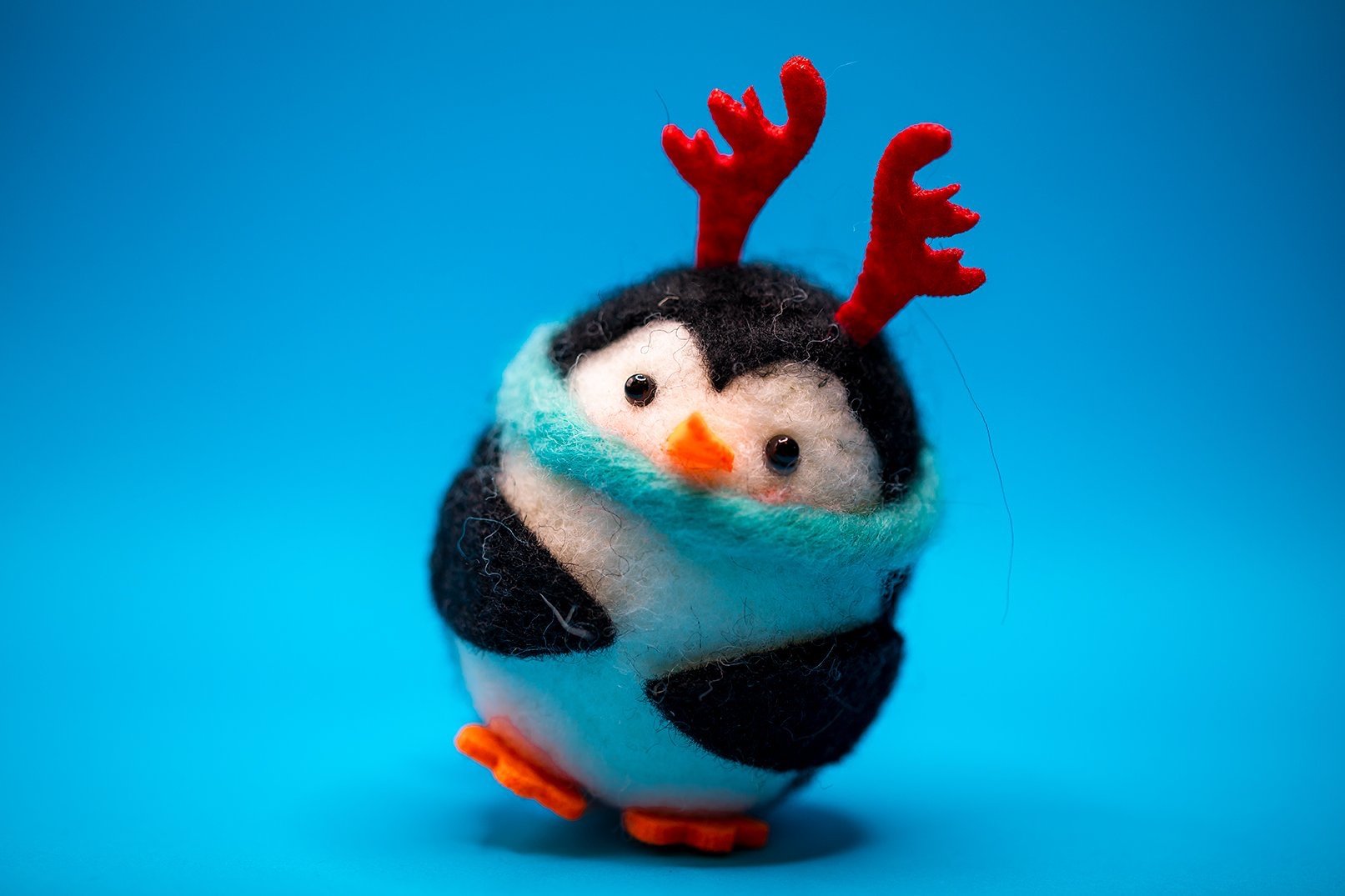 Felt Penguin 8 x 11.5 Glossy Photo