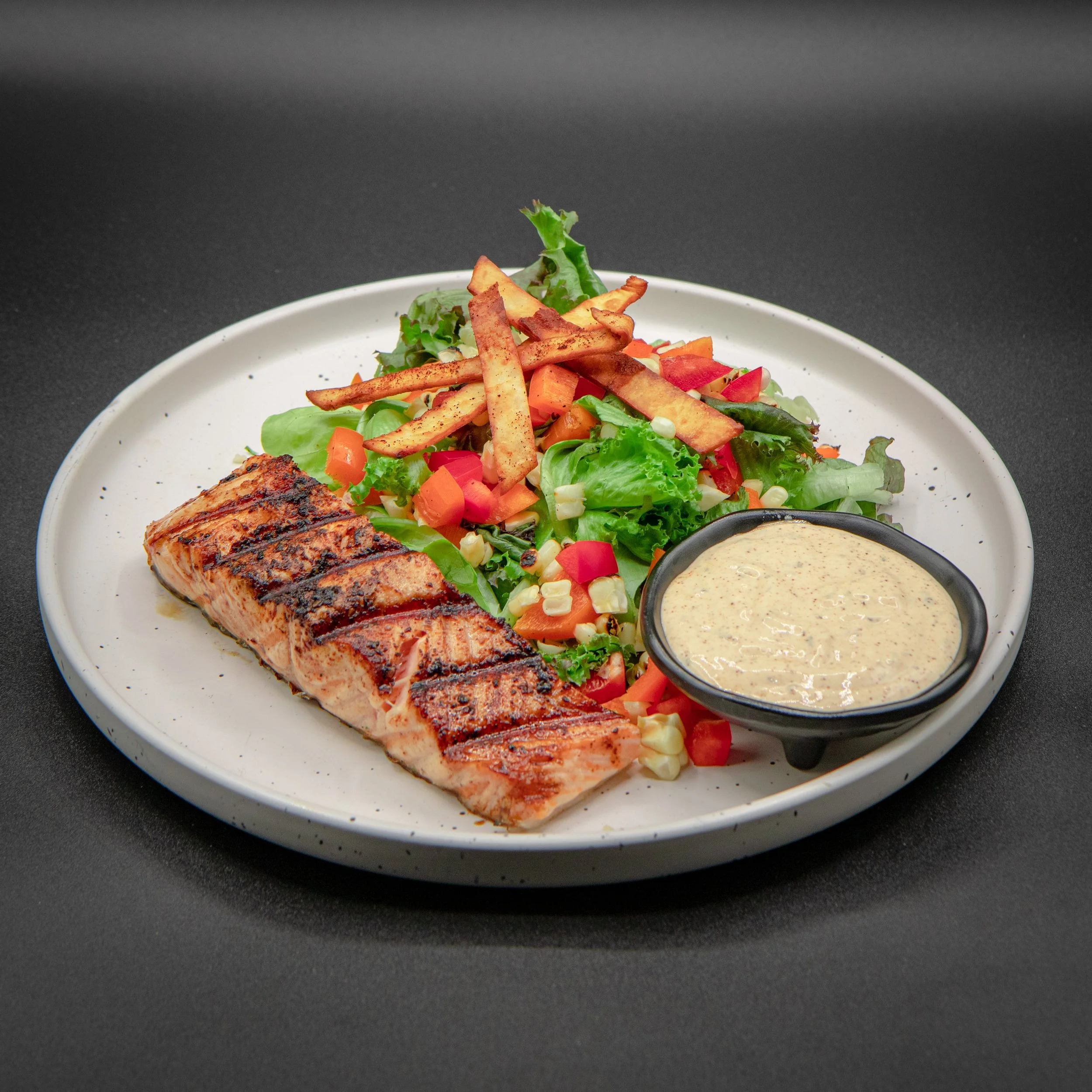 Grilled Chipotle Salmon Salad