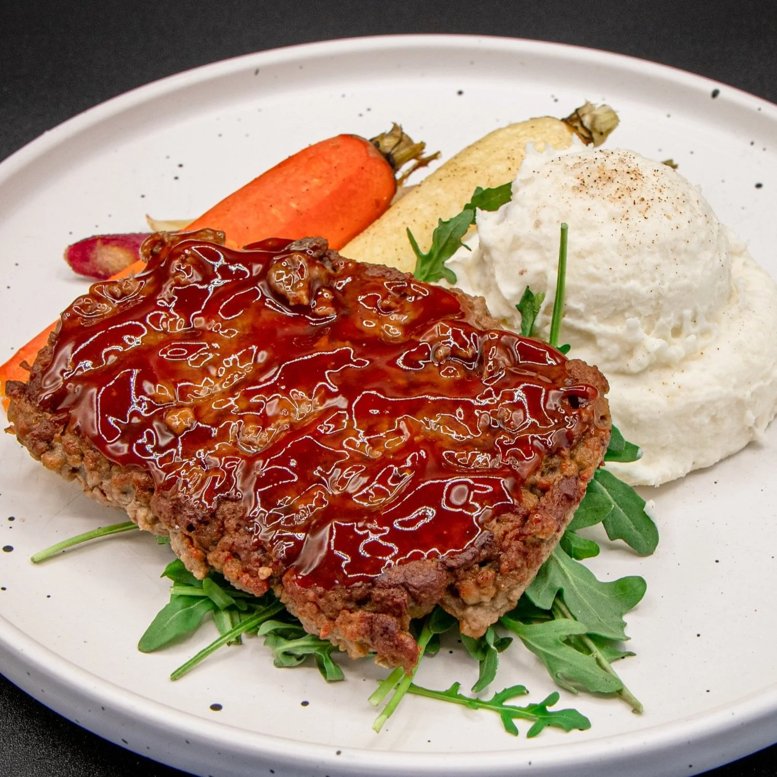 Glazed Vegan Meatloaf (GF, DF, V)