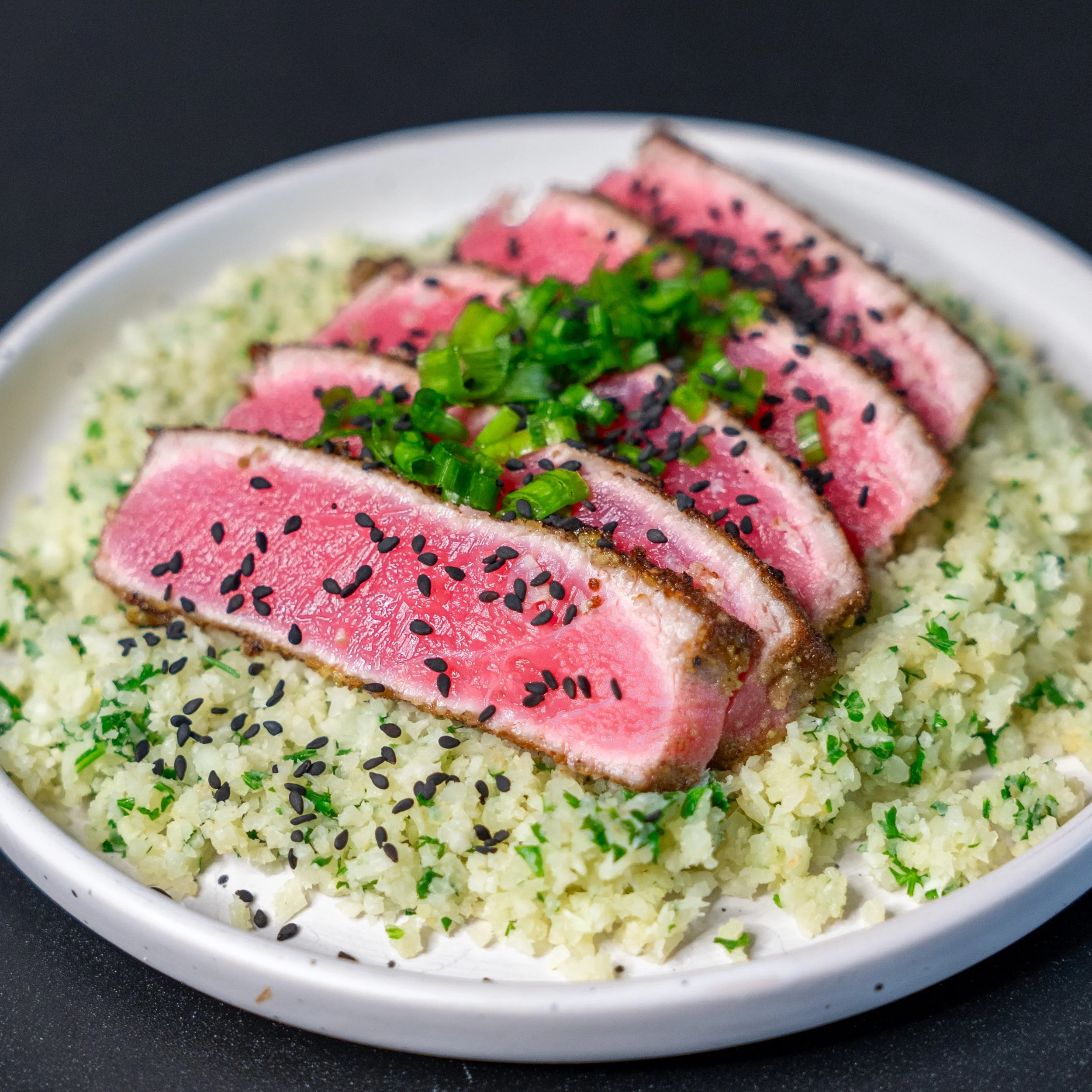 Special #1: Wasabi Crusted Yellowtail Tuna (GF, DF, Keto)