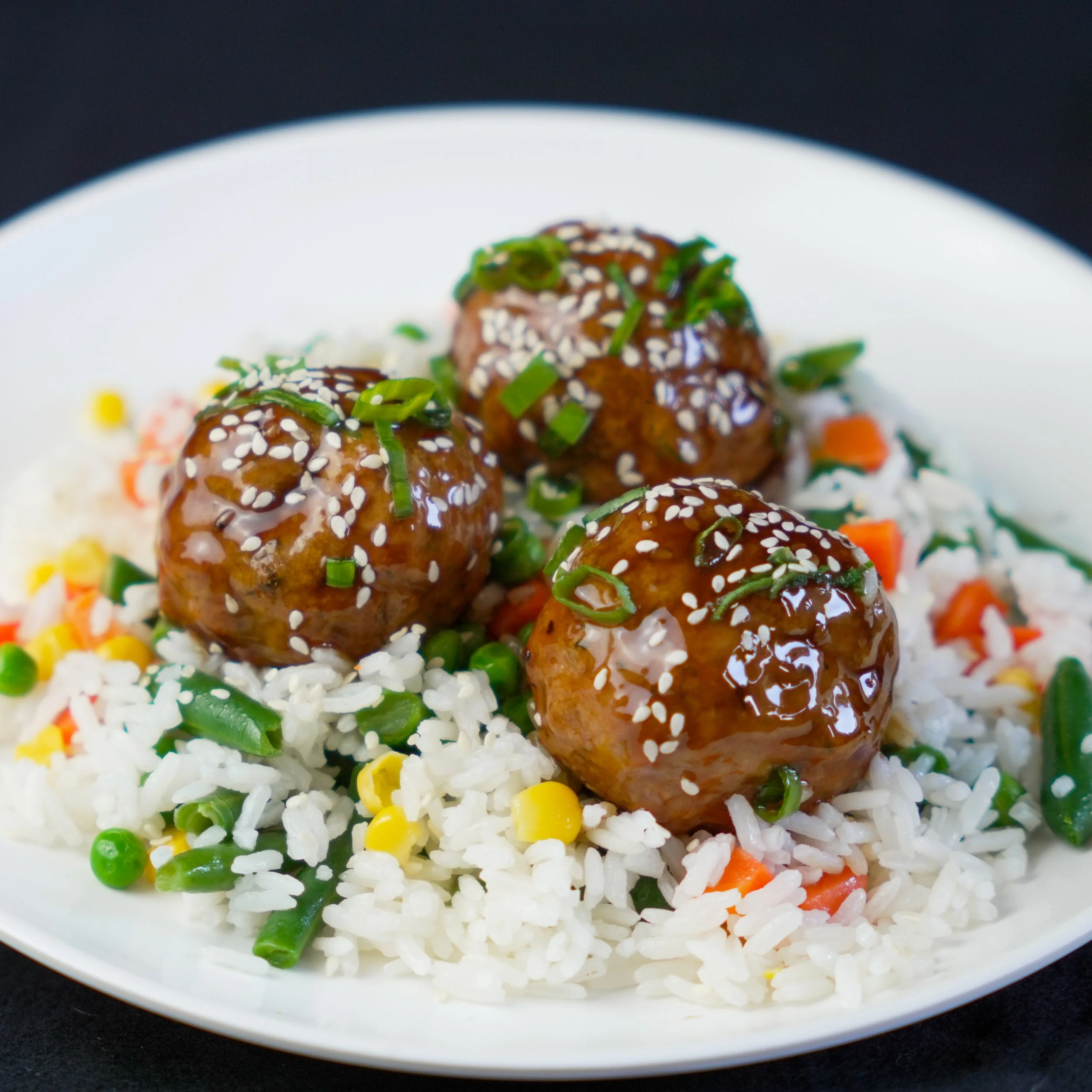 Teriyaki Turkey Meatballs (DF)