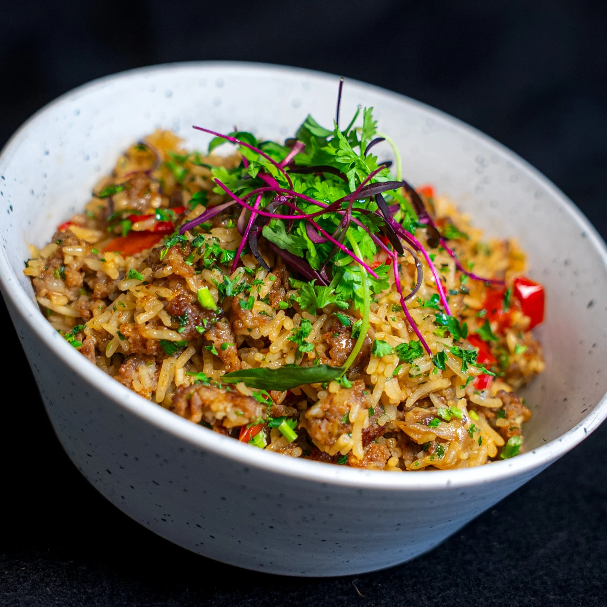 Spicy Italian Sausage & Rice (GF, DF)