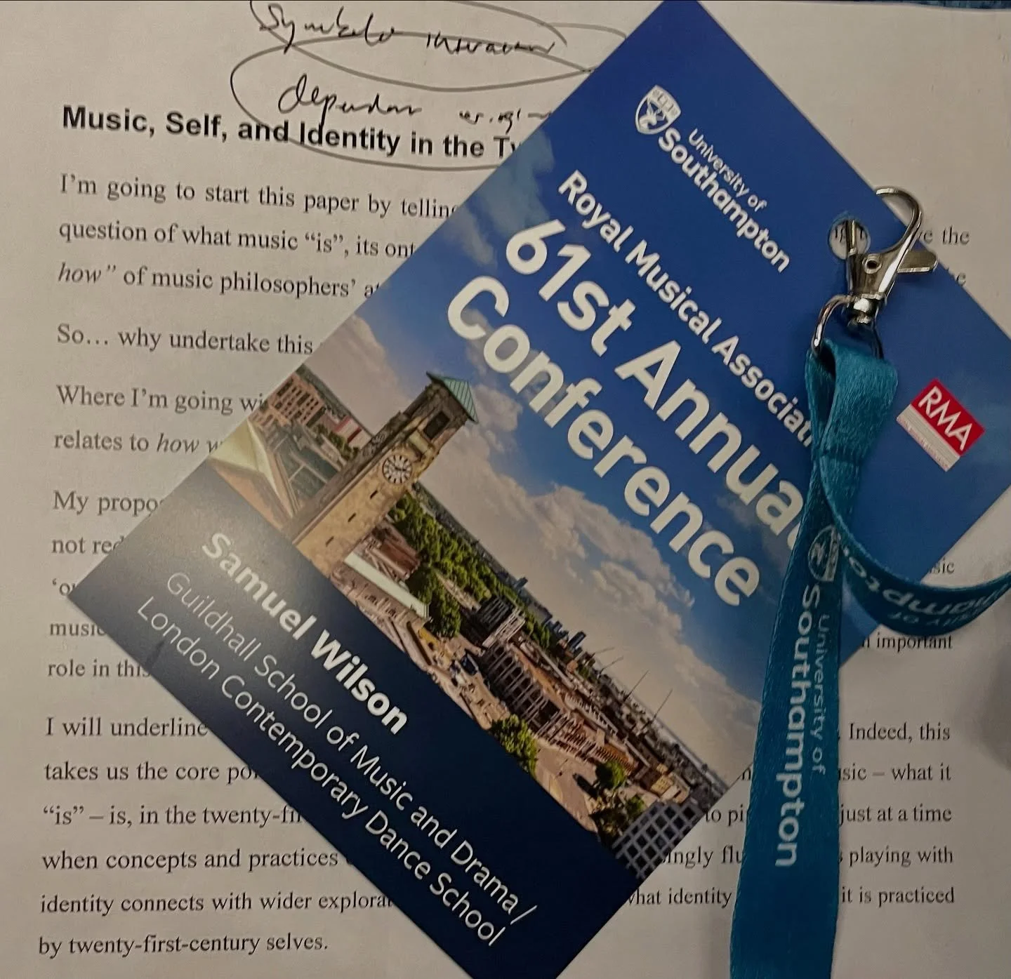 What an excellent RMA conference! So many great people and conversations. And, from these, the list of things I now need to go read and listen to just got a whole lot longer. 

Many thanks to the organisers @royalmusicalassociation for creating a spa