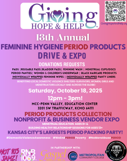 GH&H Feminine Hygiene Period Products Drive