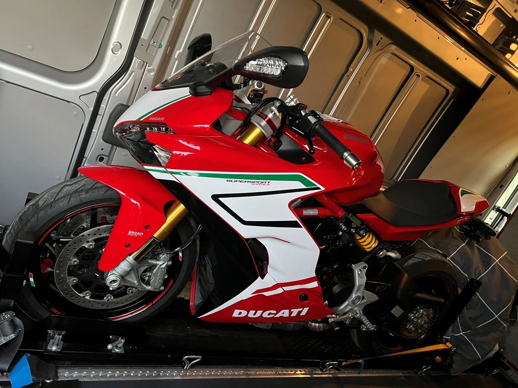 Ducti delivery with tlc motor bike transport company interstate