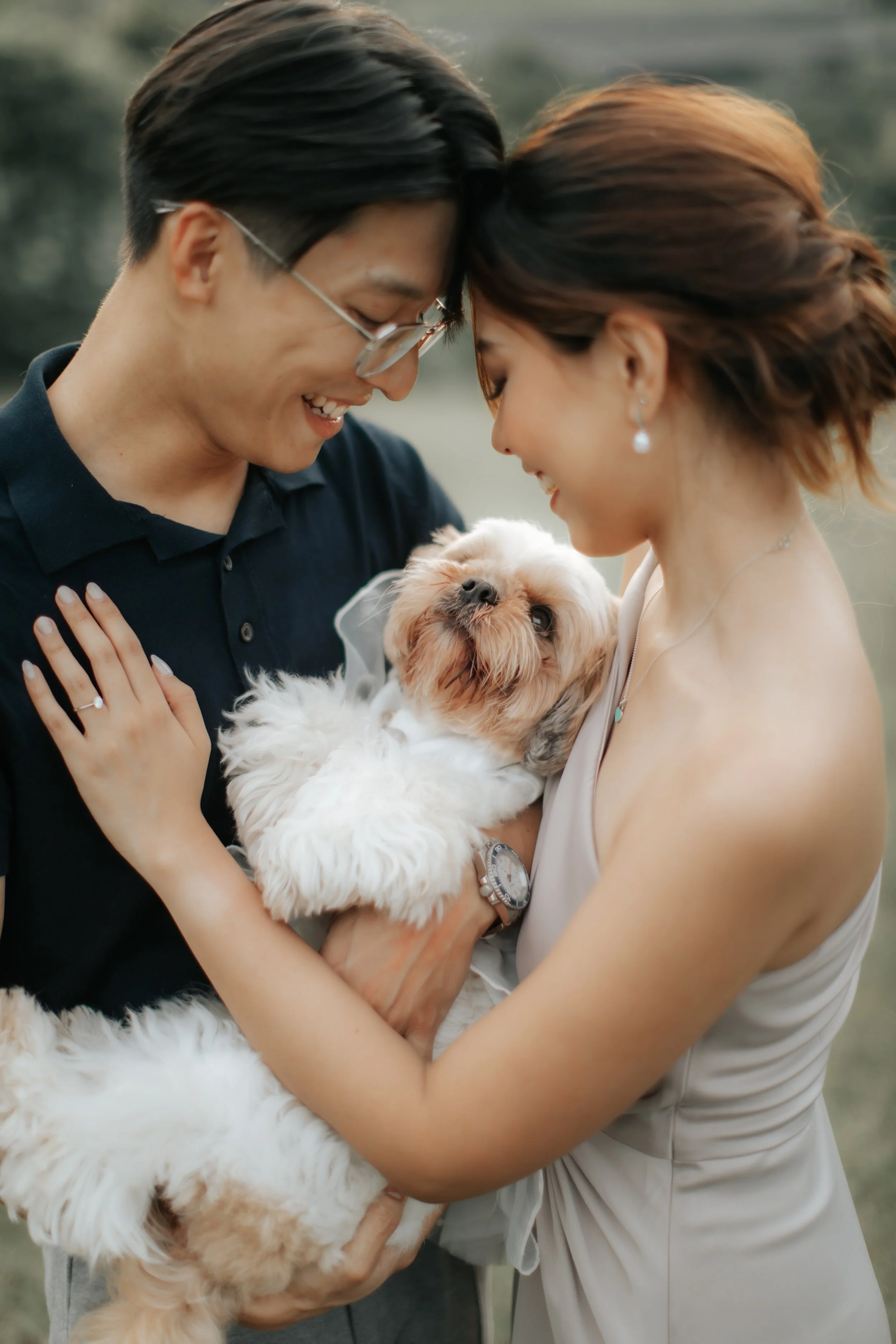 Gorgeous bride and groom pre-wedding photoshoot at Canterbury Road in Singapore. Captured in a light and airy style by Arielle for Breadandbutterworks.
